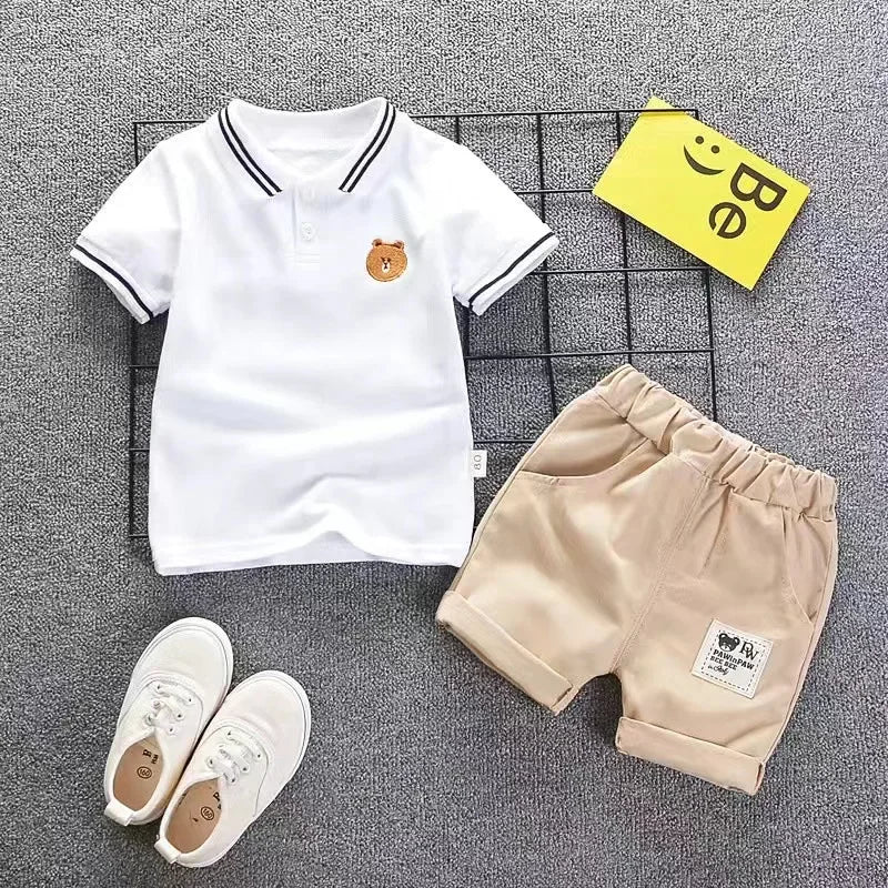 Conjunto Infantil Masculino Verão 100% Algodão Premium Coleção | Frete Grátis
