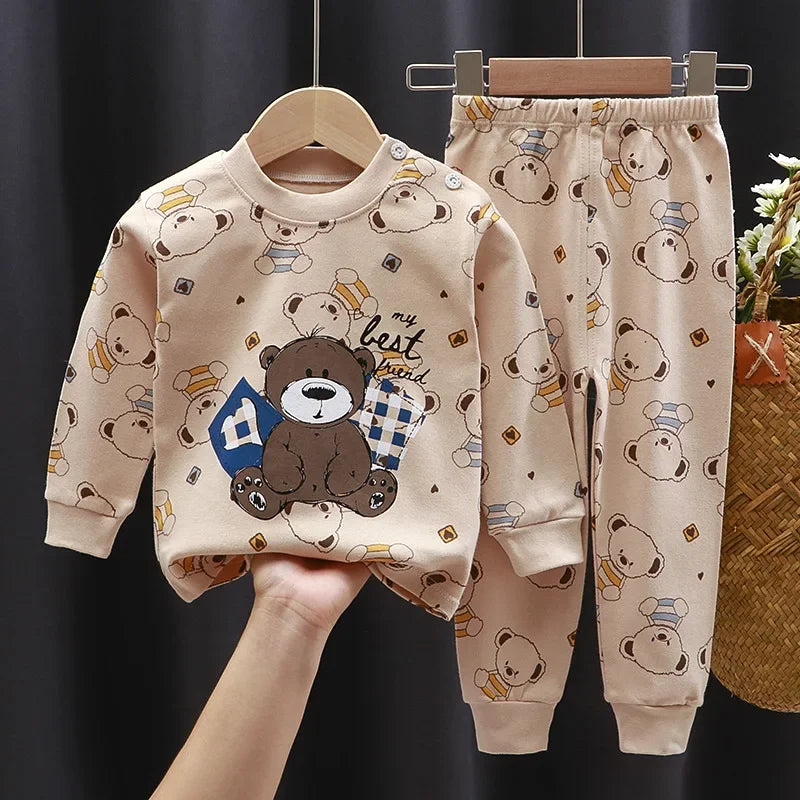 Pijama Bebê Algodão Premium – Conforto Natural 1 a 2 Anos