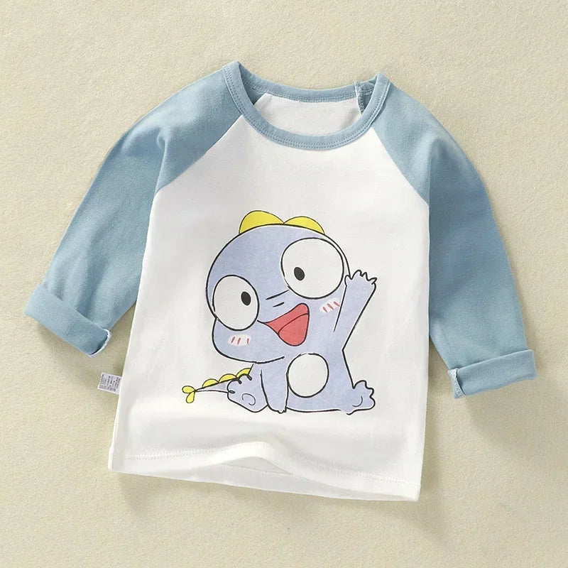 Camiseta Bebê Manga Longa Algodão Premium – Conforto 1 a 2 Anos