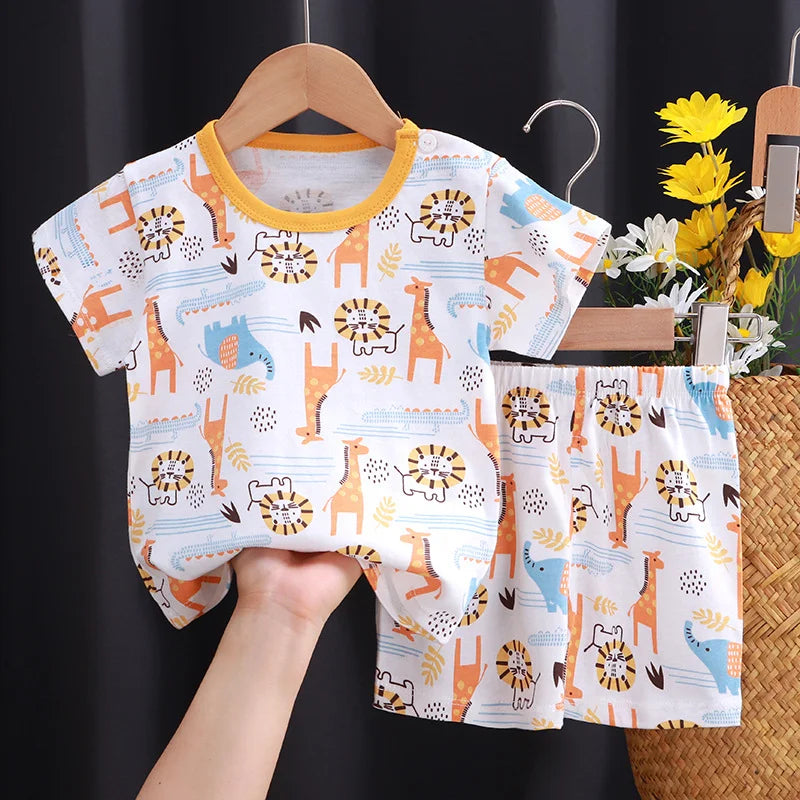 Conjunto Bebê Verão Algodão Premium – Leve e Confortável