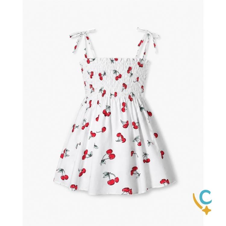 Vestido Bebê Floral de Alças – Leve e Confortável 2 a 3 Anos