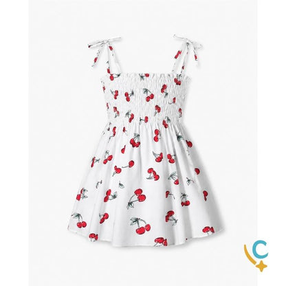 Vestido Bebê Floral de Alças – Leve e Confortável 2 a 3 Anos