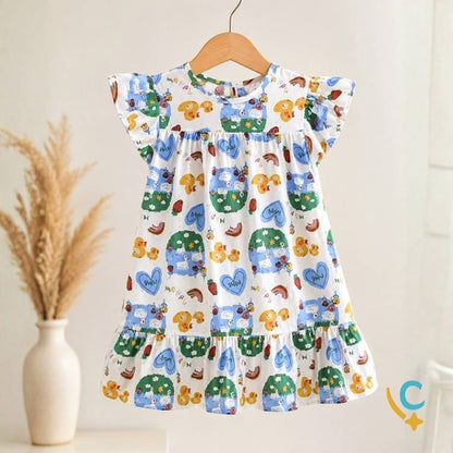 Vestido Bebê Algodão Premium – Leve e Confortável 1 a 3 Anos