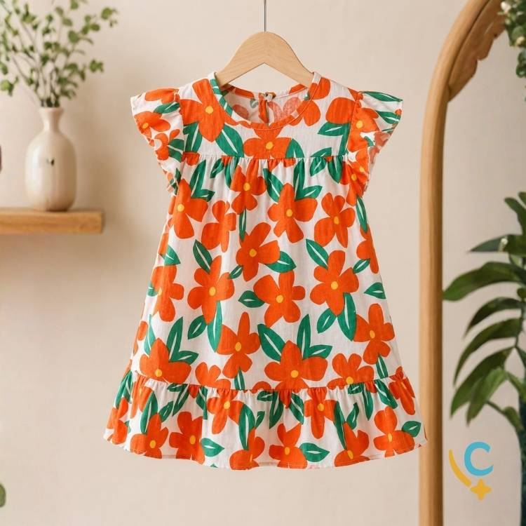 Vestido Bebê Algodão Premium – Leve e Confortável 1 a 3 Anos