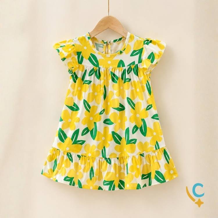 Vestido Bebê Algodão Premium – Leve e Confortável 1 a 3 Anos