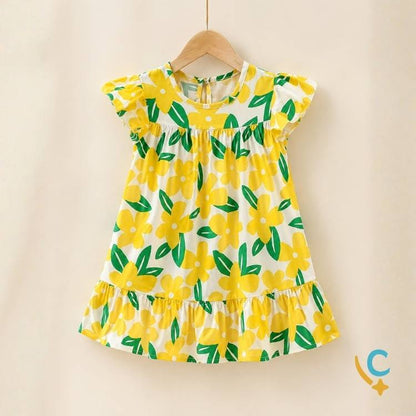 Vestido Bebê Algodão Premium – Leve e Confortável 1 a 3 Anos