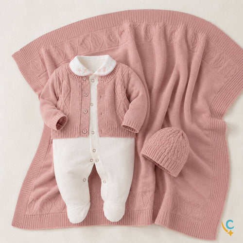 Saída Maternidade Premium Rosa – Curadoria Doula Gaby | Presente Perfeito RN | Frete Grátis