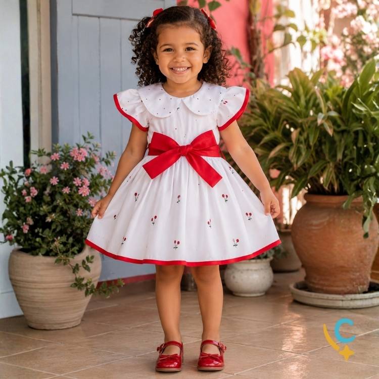 Vestido Bebê Floral Premium – Delicado e Leve para Verão