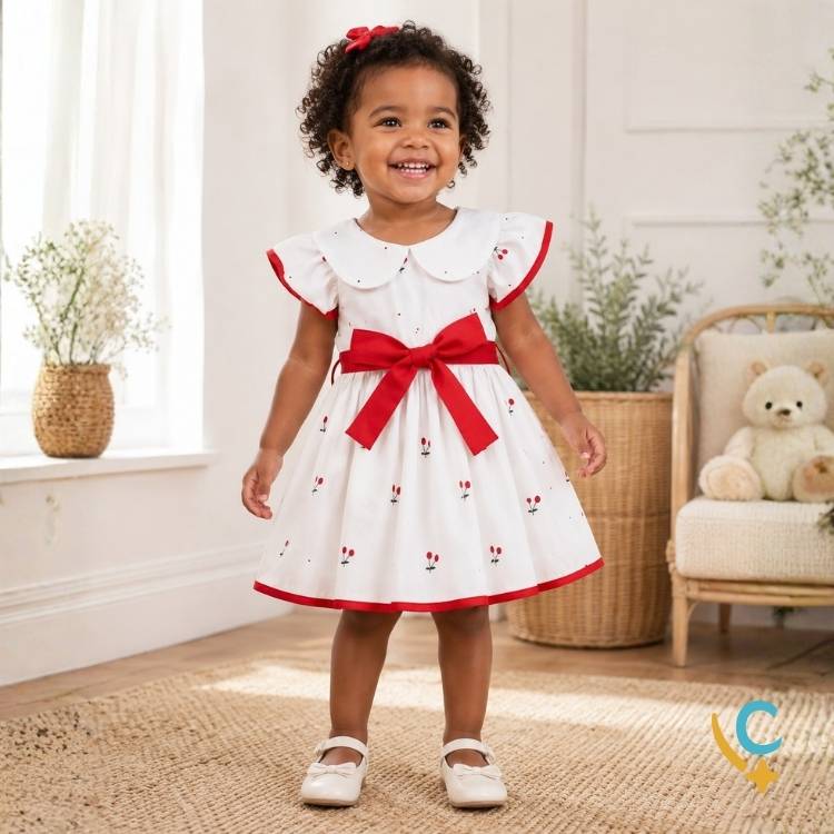 Vestido Bebê Floral Premium – Delicado e Leve para Verão