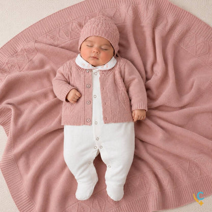 Saída Maternidade Premium Rosa – Curadoria Doula Gaby | Presente Perfeito RN | Frete Grátis