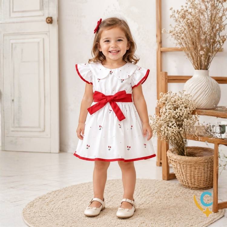 Vestido Bebê Floral Premium – Delicado e Leve para Verão