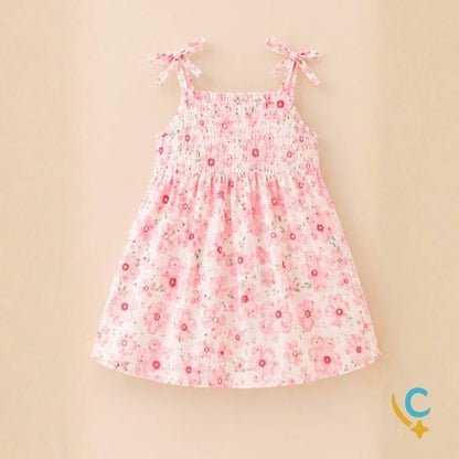 Vestido Bebê Floral Algodão Premium – Leve e Confortável 2 a 3 Anos
