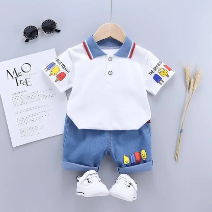 Conjunto Infantil Masculino Verão 100% Algodão Premium Coleção | Frete Grátis