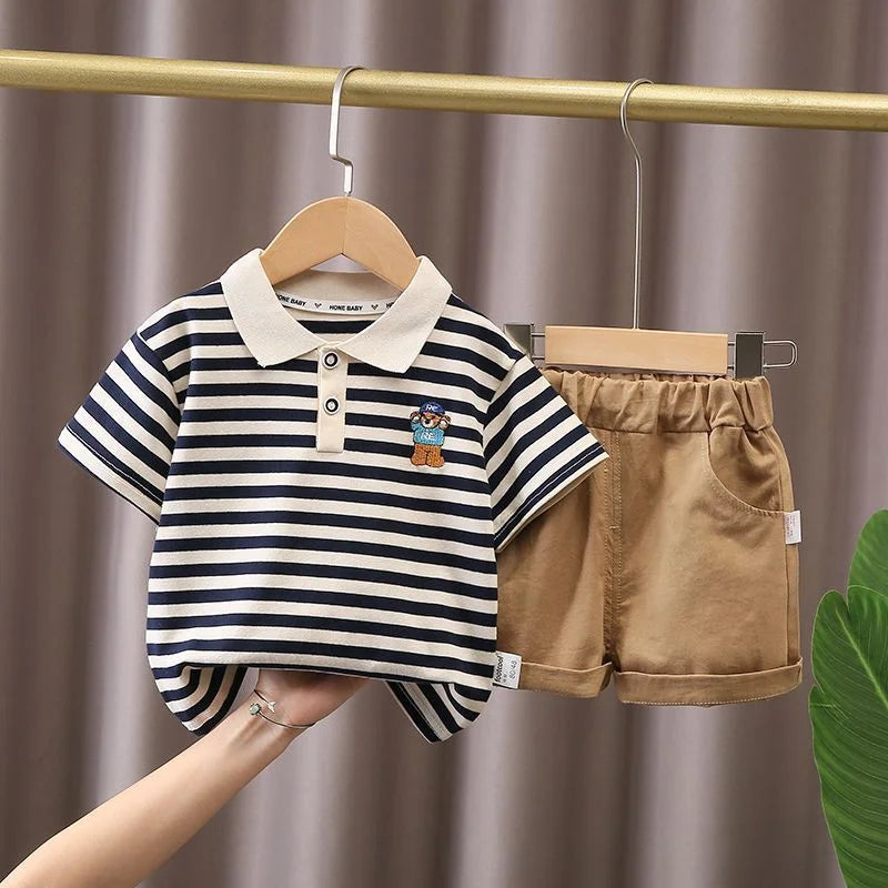 Conjunto Infantil Masculino Verão 100% Algodão Premium Coleção | Frete Grátis