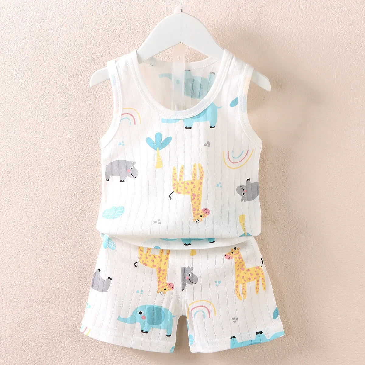 Conjunto Regata Infantil 100% Algodão Premium Verão – Roupa de Menino e Menina Personagens | Frete Grátis