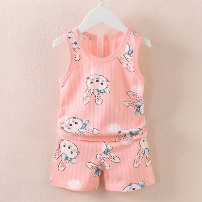Conjunto Regata Infantil 100% Algodão Premium Verão – Roupa de Menino e Menina Personagens | Frete Grátis
