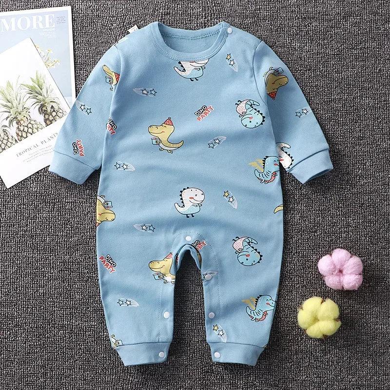 Macacão Bebê Menina e Menino 100% Algodão Premium com Botão no Ombro – Macacão de Bebê Outono/Inverno | Frete Grátis
