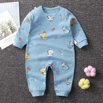 Macacão Bebê Menina e Menino 100% Algodão Premium com Botão no Ombro – Macacão de Bebê Outono/Inverno | Frete Grátis