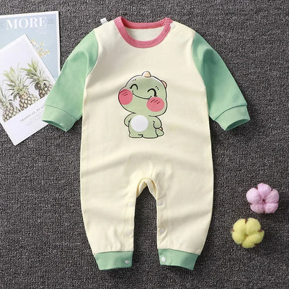 Macacão Bebê Menina e Menino 100% Algodão Premium com Botão no Ombro – Macacão de Bebê Outono/Inverno | Frete Grátis
