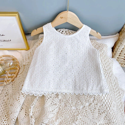 Conjunto Bebê Verão Renda Premium – Leve e Delicado