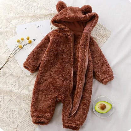 Macacão Bebê Térmico Fleece – Quentinho, Macio e Confortável | 0 a 2 Anos | Frete Grátis
