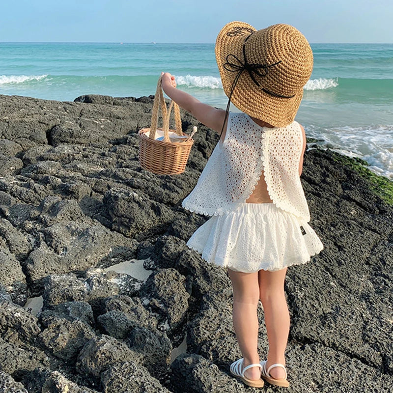 Conjunto Bebê Verão Renda Premium – Leve e Delicado