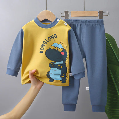 Pijama Bebê Algodão Premium – Conforto Natural 1 a 2 Anos