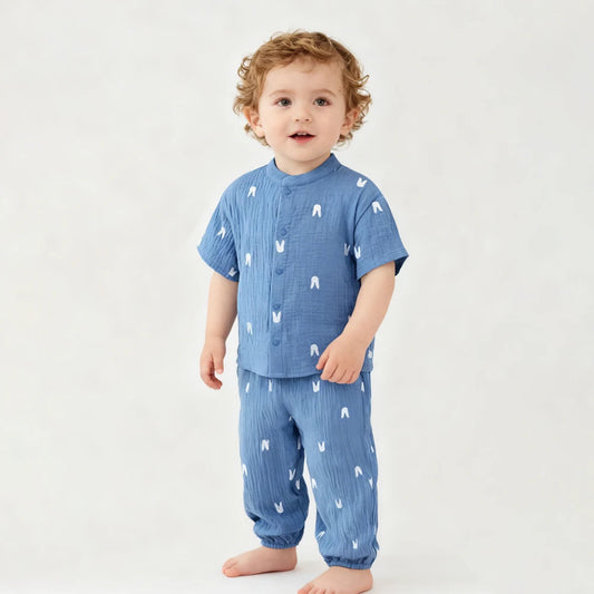 Conjunto Bebê Essencial Verão – Camiseta e Short em Algodão Macio