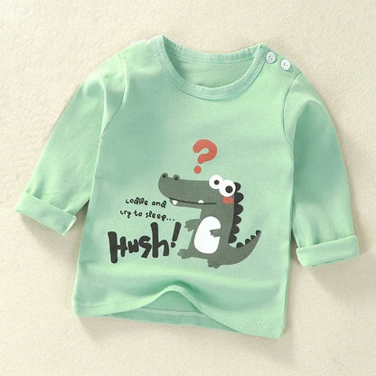 Camiseta Bebê Manga Longa Algodão Premium – Conforto 1 a 2 Anos