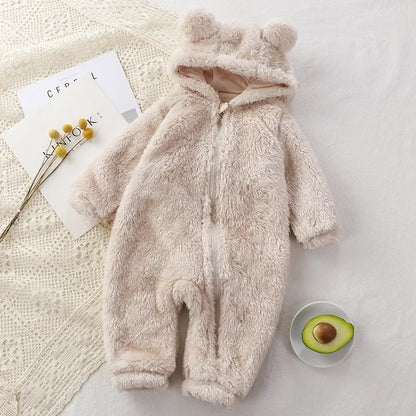 Macacão Bebê Térmico Fleece – Quentinho, Macio e Confortável | 0 a 2 Anos | Frete Grátis