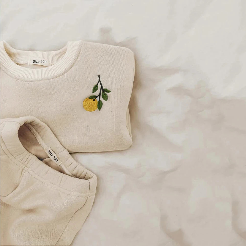 Conjunto Bebê Térmico Premium – Moletom Flanelado para Inverno