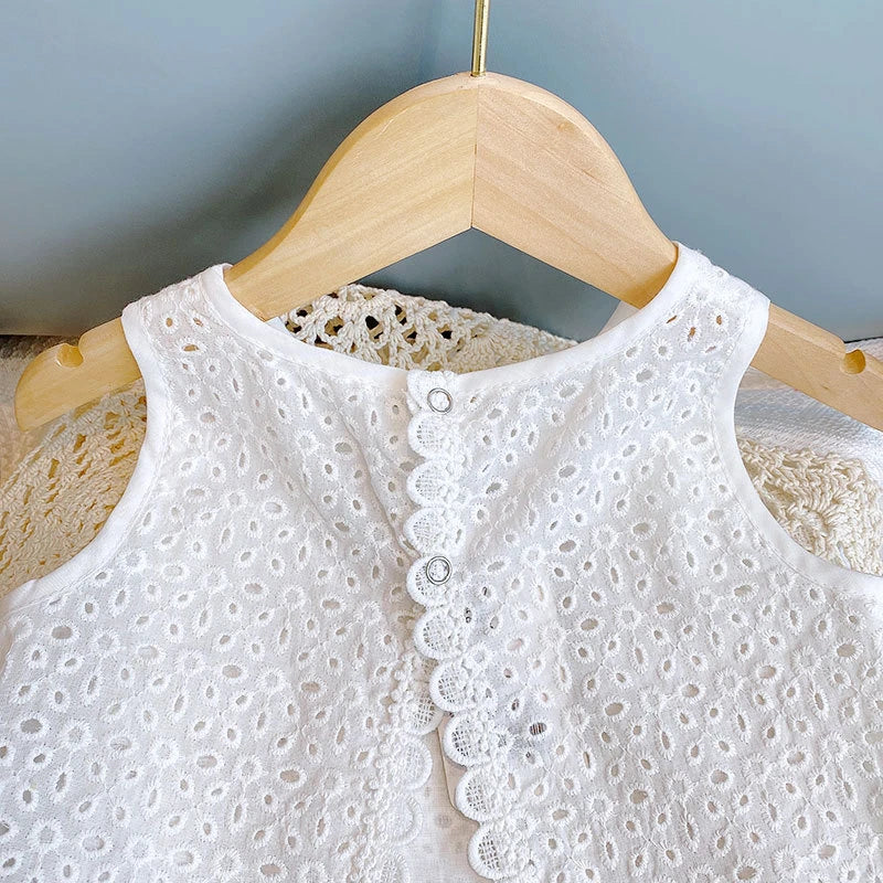 Conjunto Bebê Verão Renda Premium – Leve e Delicado