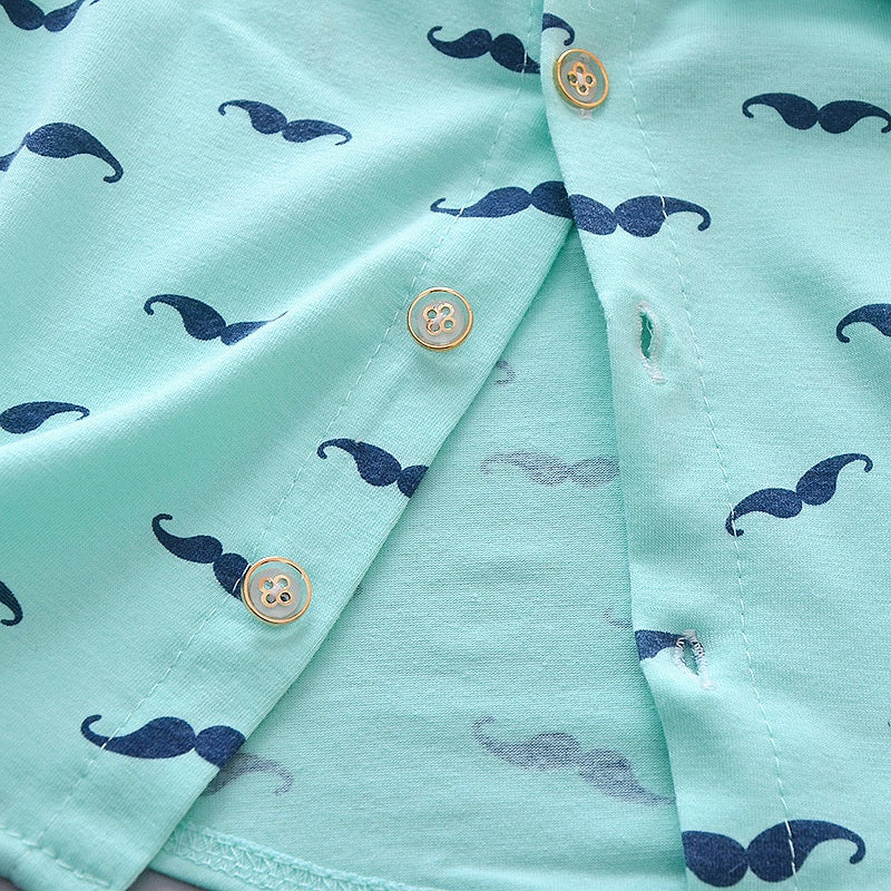 Conjunto Bebê Social Verão Premium – Camisa e Shorts em Algodão