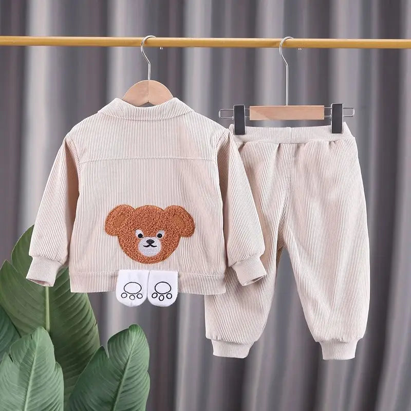 Conjunto Bebê Jaqueta e Calça Premium – Estilo Moderno e Confortável