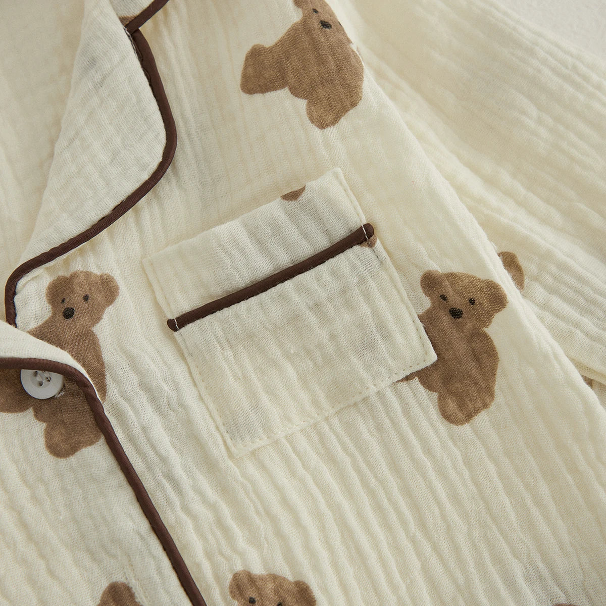 Pijama Bebê Algodão Linho Premium – Conforto Natural para Noites Tranquilas