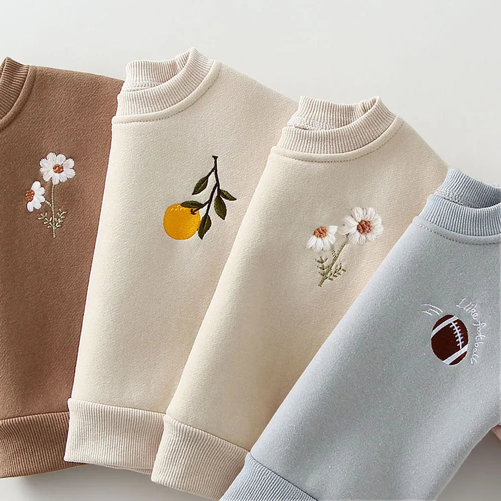 Conjunto Bebê Térmico Premium – Moletom Flanelado para Inverno