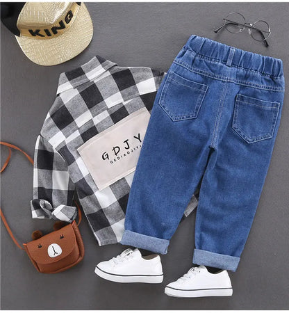 Calça Jeans Bebê Unissex com Cós Elástico – Conforto e Estilo 2 a 3 Anos
