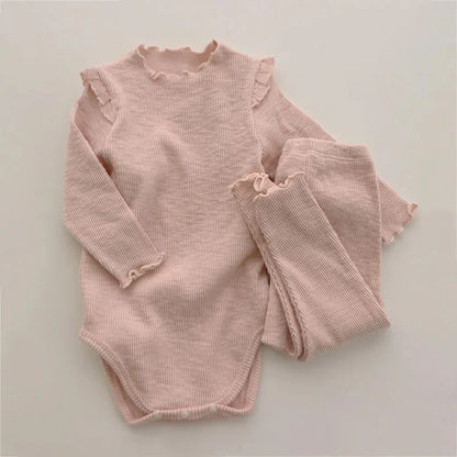 Conjunto Bebê Essencial Premium – Body e Legging em Algodão Penteado / Frete grátis