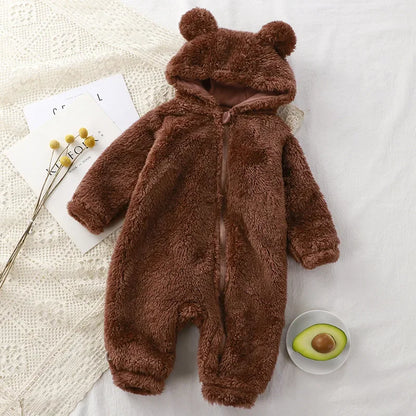 Macacão Bebê Térmico Fleece – Quentinho, Macio e Confortável | 0 a 2 Anos | Frete Grátis