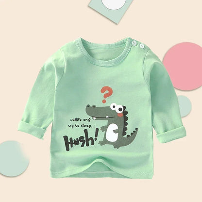 Camiseta Bebê Manga Longa Algodão Premium – Conforto 1 a 2 Anos