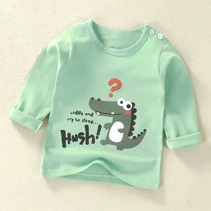Camiseta Bebê Manga Longa Algodão Premium – Conforto 1 a 2 Anos
