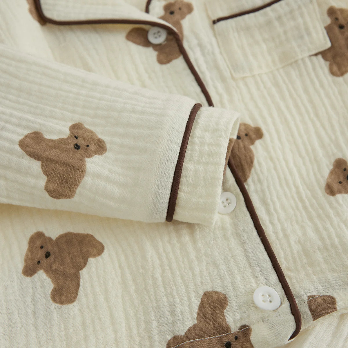 Pijama Bebê Algodão Linho Premium – Conforto Natural para Noites Tranquilas