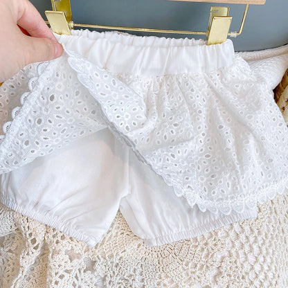 Conjunto Bebê Verão Renda Premium – Leve e Delicado
