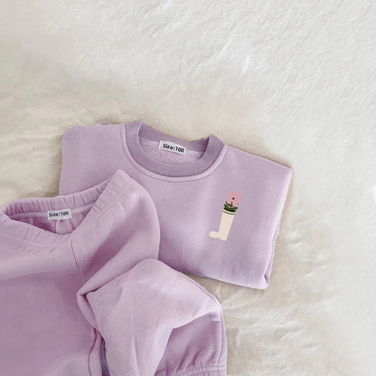 Conjunto Bebê Térmico Premium – Moletom Flanelado para Inverno