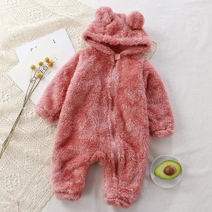 Macacão Bebê Térmico Fleece – Quentinho, Macio e Confortável | 0 a 2 Anos | Frete Grátis