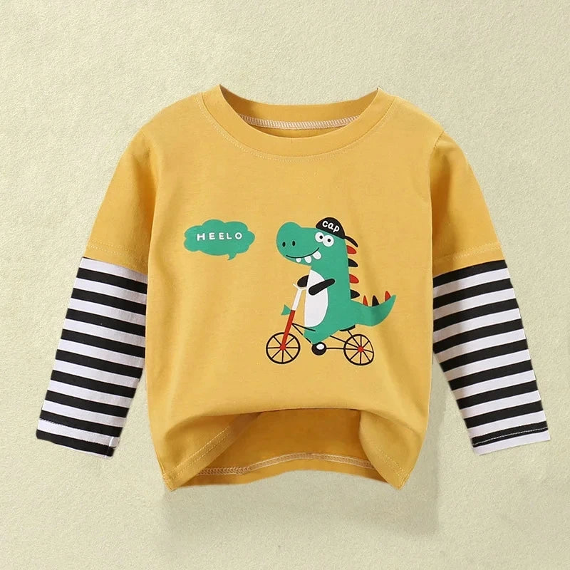 Camiseta Bebê Manga Longa Algodão Premium – Conforto 1 a 2 Anos