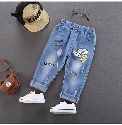Calça Jeans Bebê Unissex com Cós Elástico – Conforto e Estilo 2 a 3 Anos