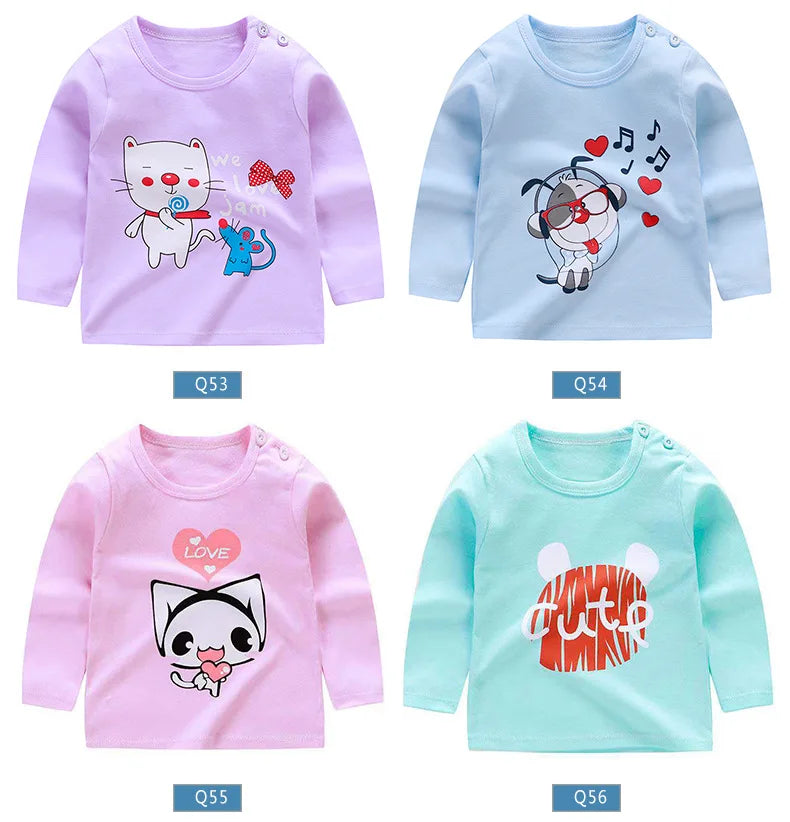 Camiseta Bebê Manga Longa Algodão Premium – Conforto 1 a 2 Anos
