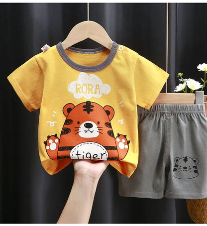 Conjunto Bebê Verão Algodão Premium – Leve e Confortável