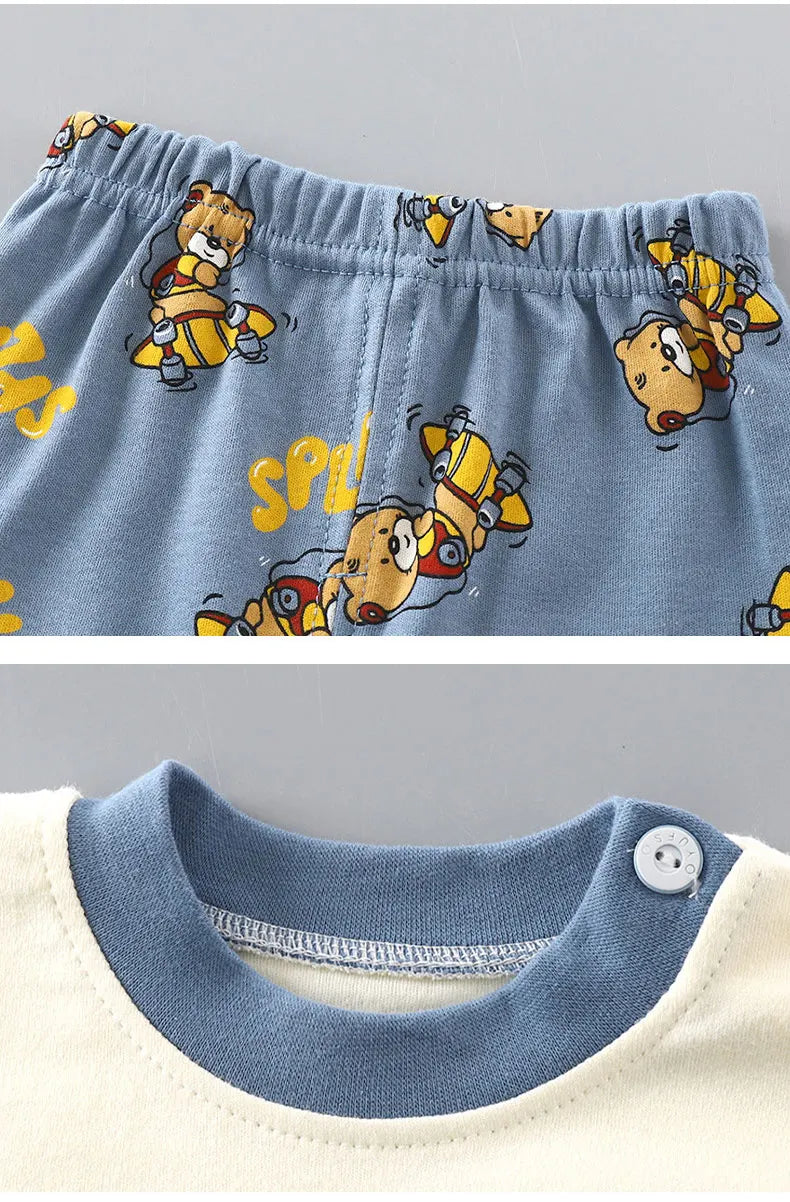 Pijama Bebê Algodão Premium – Conforto Natural 1 a 2 Anos